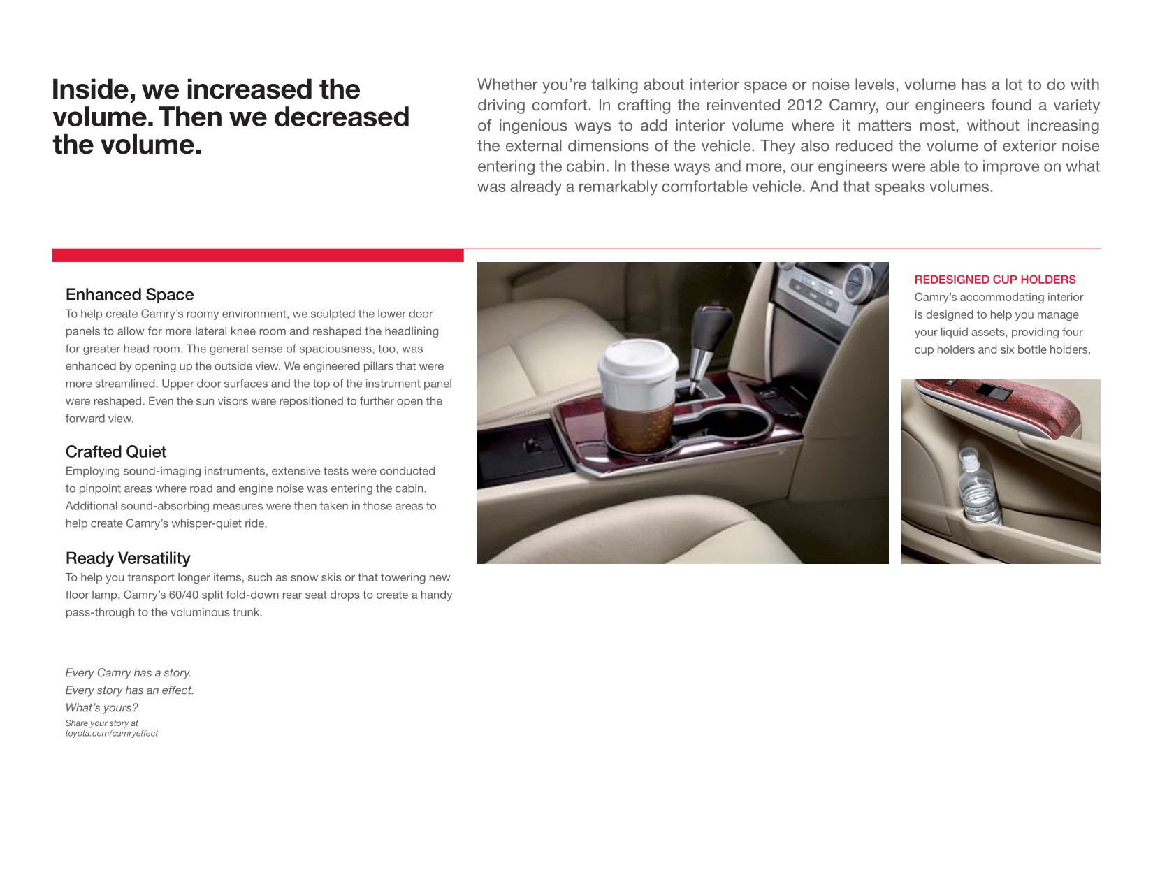 2012 Toyota Camry Brochure Page 7